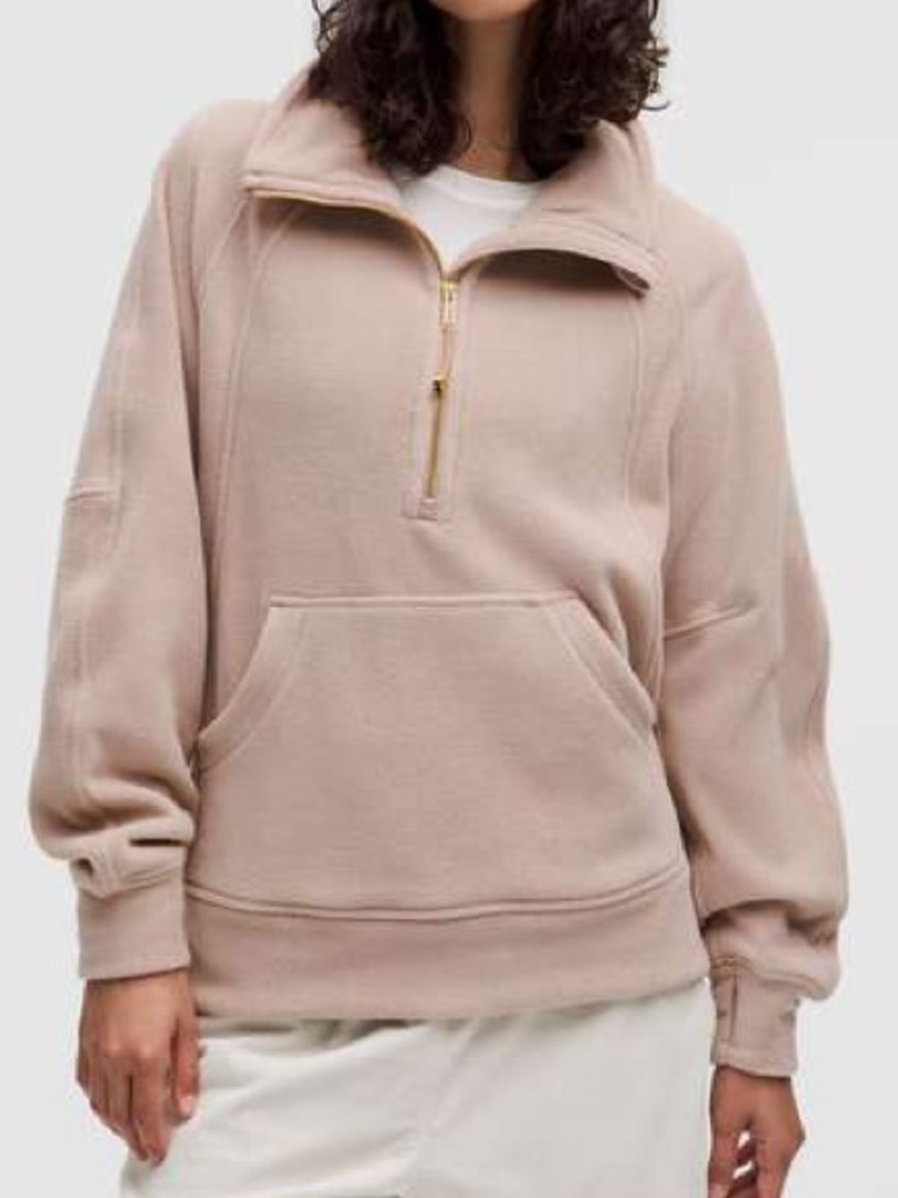 Lululemon Scuba Tumbled Fleece
Funnel-Neck Half Zip, Adaptive Pink/Gold M/L - Picture 1 of 7